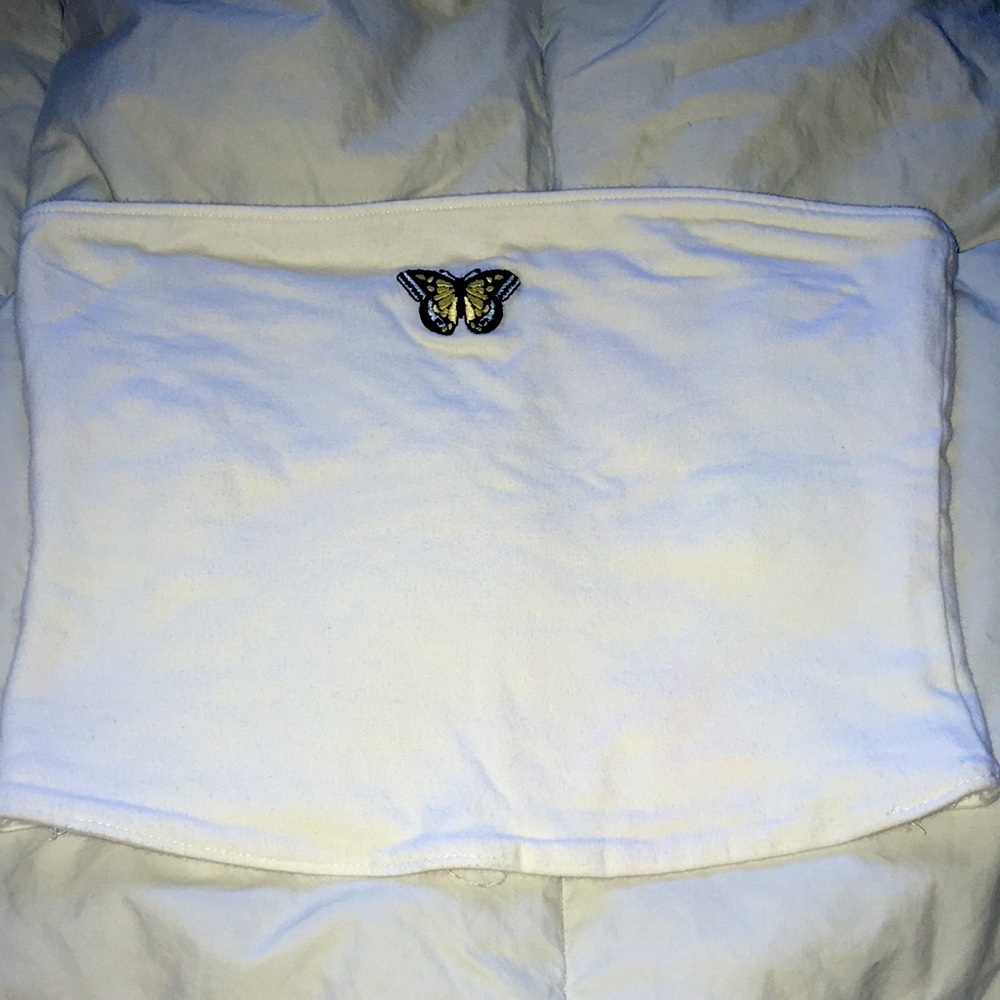 Hollister Small tube top no tags EUC butterfly